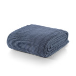 Луксозно памучно одеяло в синьо Марбела